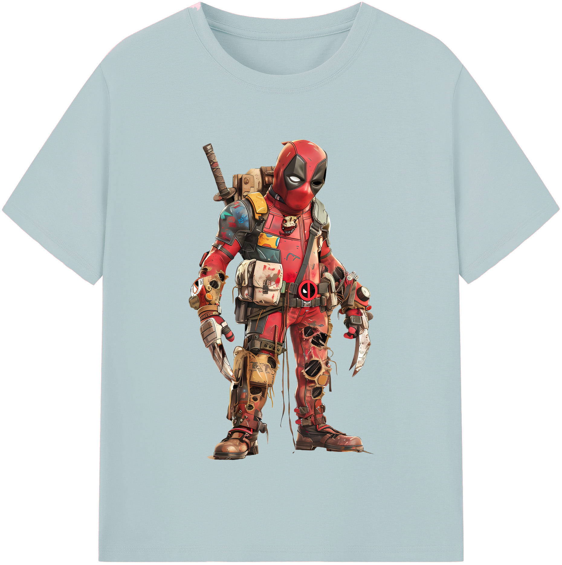 （画像用） Deadpool デッドプール 綿100％半袖Tシャツ（フロントプリント）